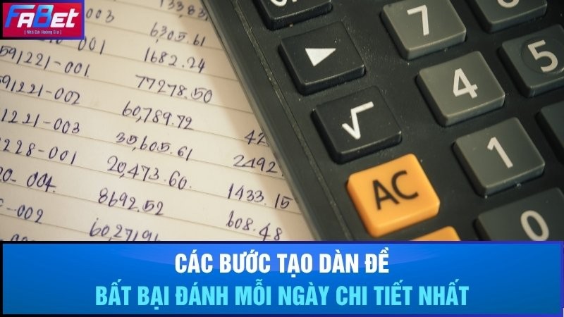Các bước tạo dàn đề bất bại đánh mỗi ngày chi tiết nhất
