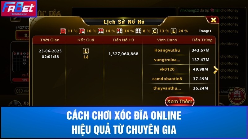 Cách chơi xóc đĩa online hiệu quả từ chuyên gia