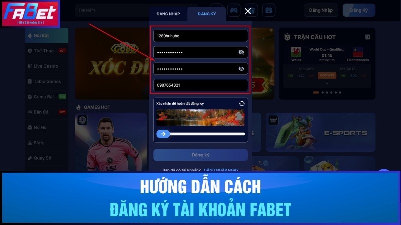 Hướng dẫn cách đăng ký Fabet chi tiết từ A-Z 