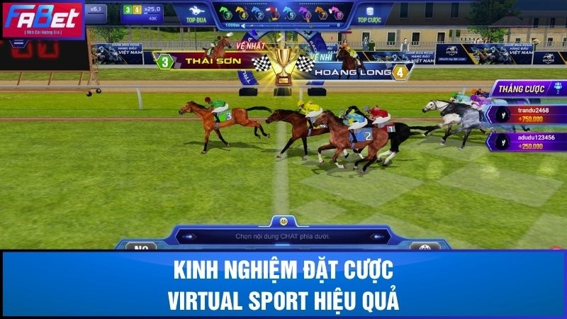 Kinh nghiệm đặt cược Virtual Sport tại Fabet hiệu quả