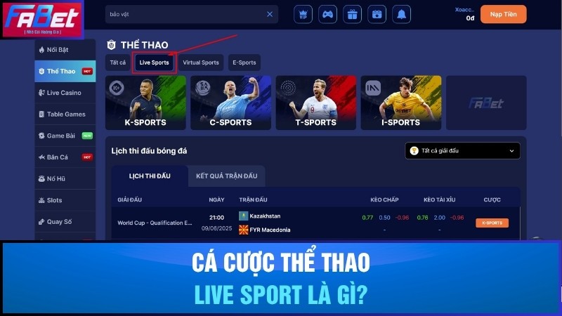 Live sport là gì?