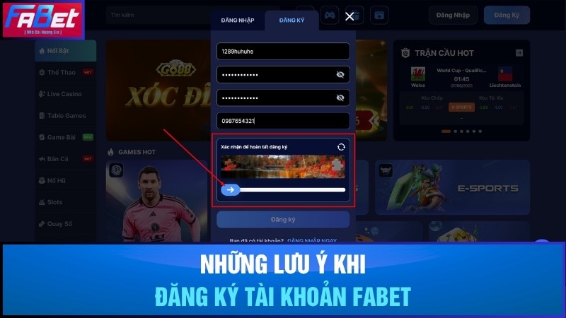 Những lưu ý quan trọng khi đăng ký Fabet lần đầu