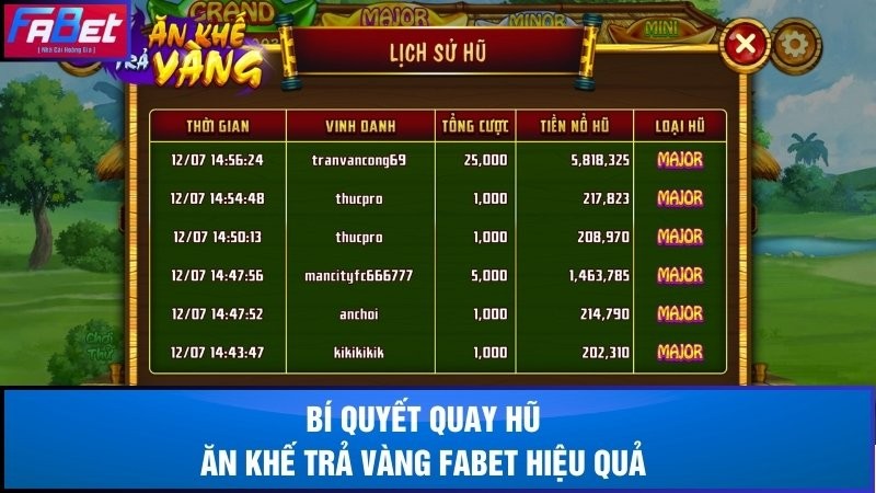 Những bí quyết tham gia ăn khế trả vàng Fabet hiệu quả
