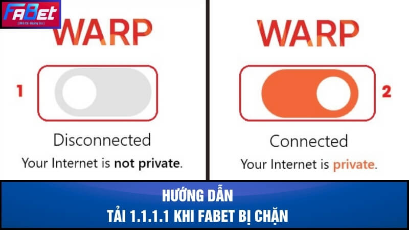 Hướng dẫn tải 1.1.1.1 khi Fabet bị chặn